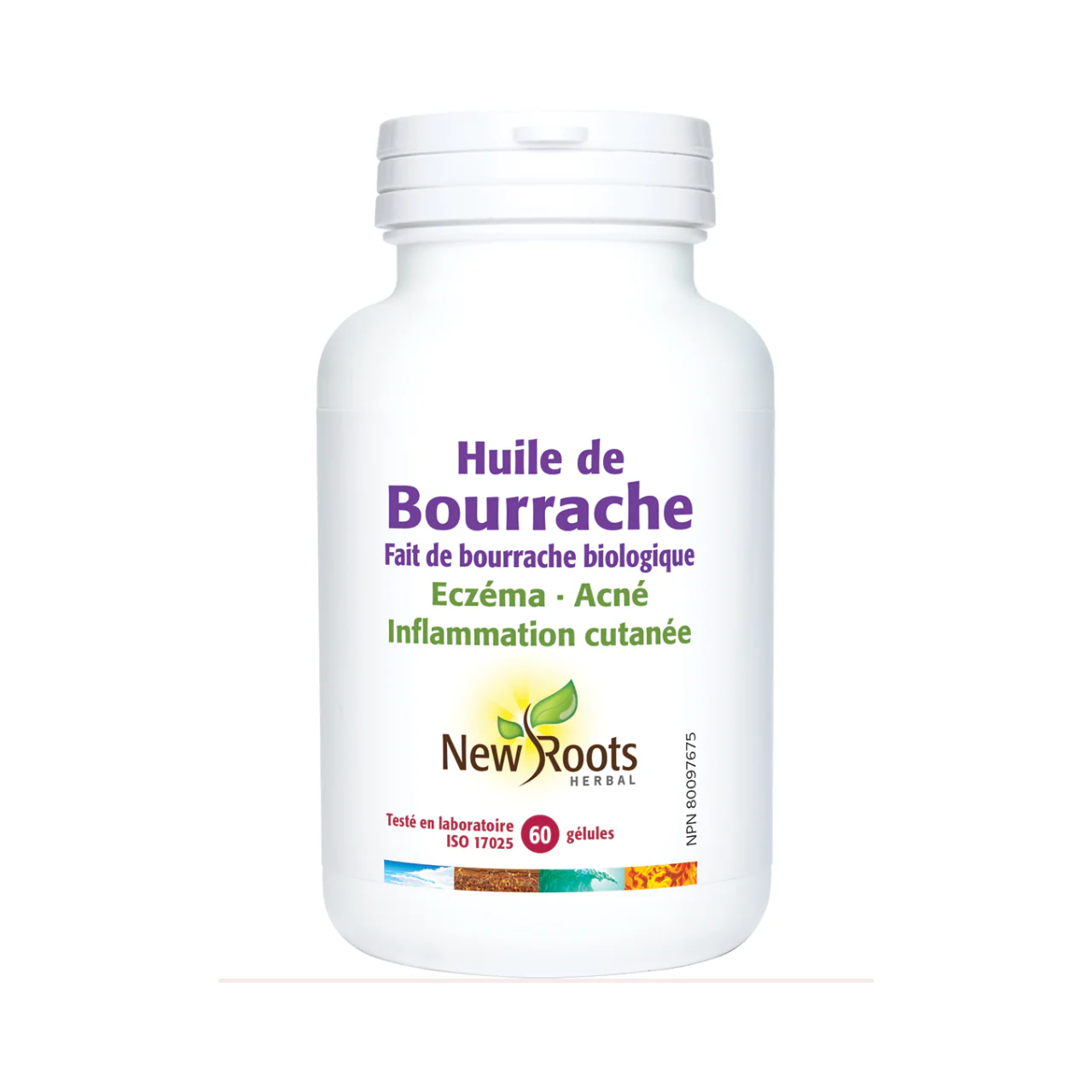New Roots - Borage Oil Made with Organic Borage | 60 softgels - Image 2