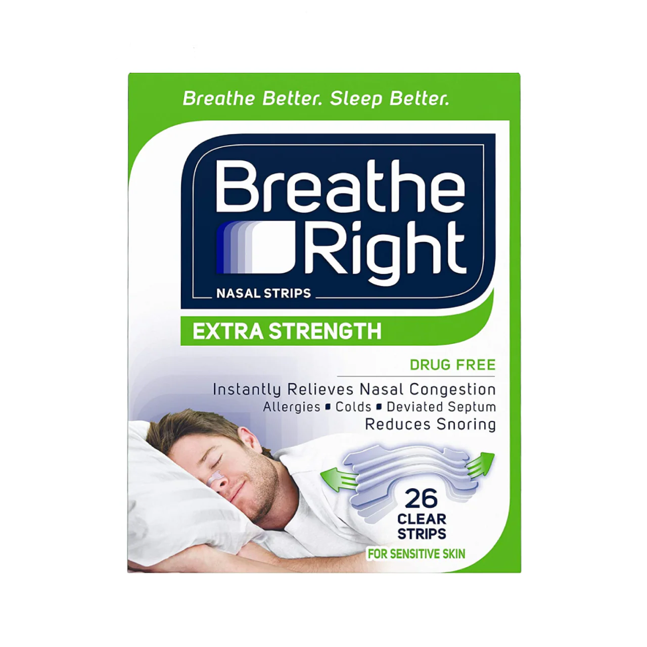 Breathe Right – Nasal Strips, Clear or Tan Option | 8 Strips - Image 2