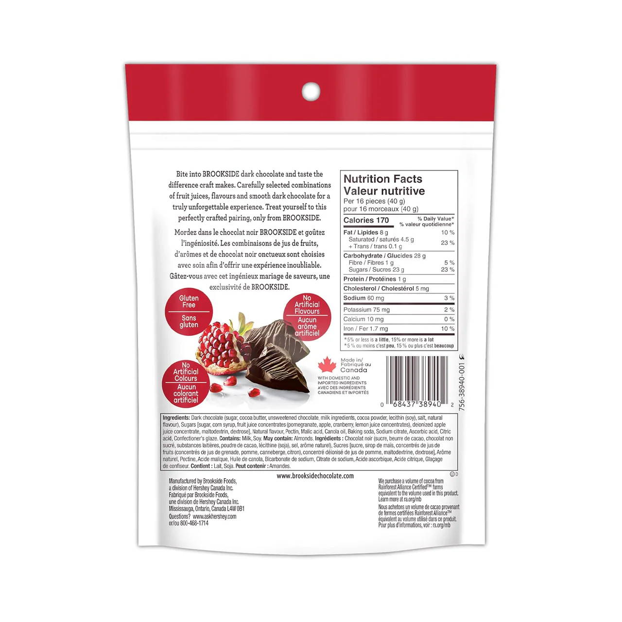 Brookside - Dark Chocolate, Pomegranate Flavour Centres | 235 g - Image 2