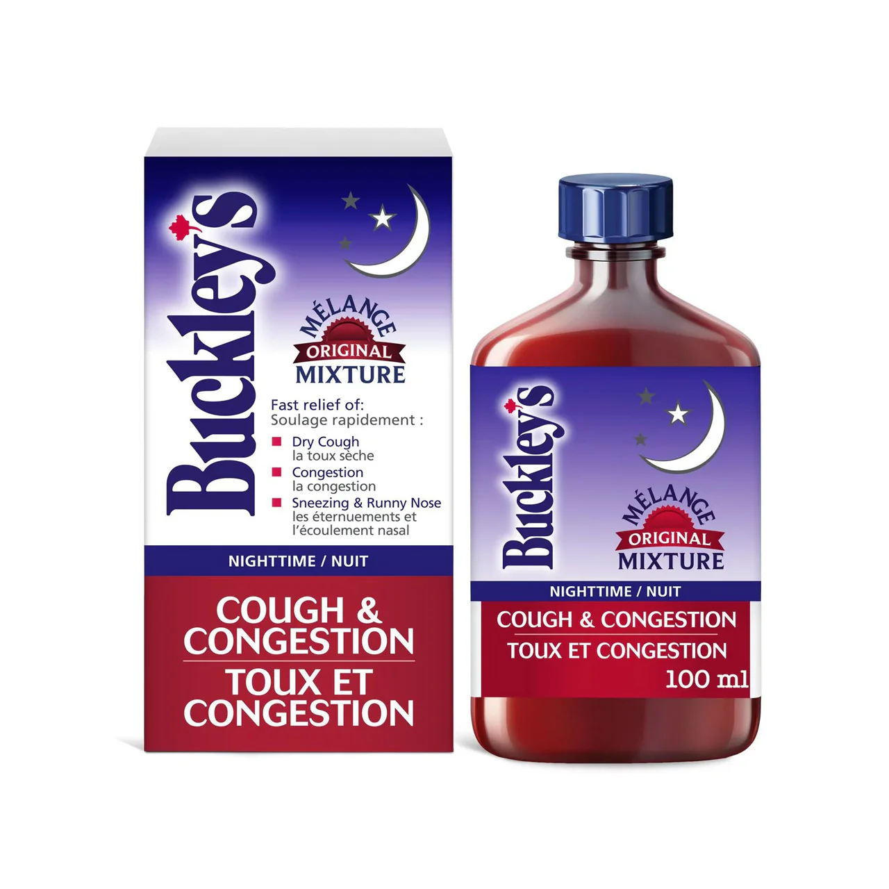 Buckley's Original - Cough & Congestion - Nighttime Relief Syrup | 100 mL - Image 3