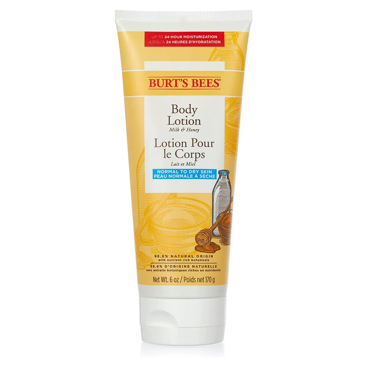 Burt's Bees - Milk & Honey Body Lotion, Normal To Dry Skin | 170 g
