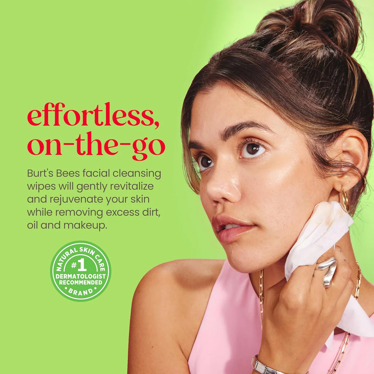Burt's Bees - Facial Cleansing Towelettes with Cotton Extract for Sensitive Skin | 30 Towelettes - Image 2