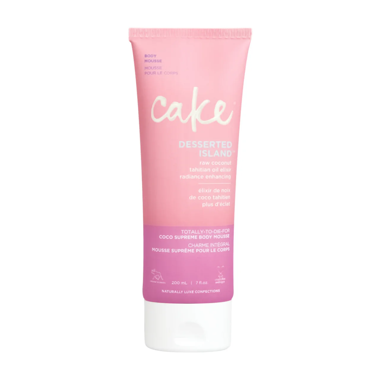 Cake - Desserted Island Body Mousse - Raw Tahitian Coconut Oil Elixir Radiance Enhancing | 200 g