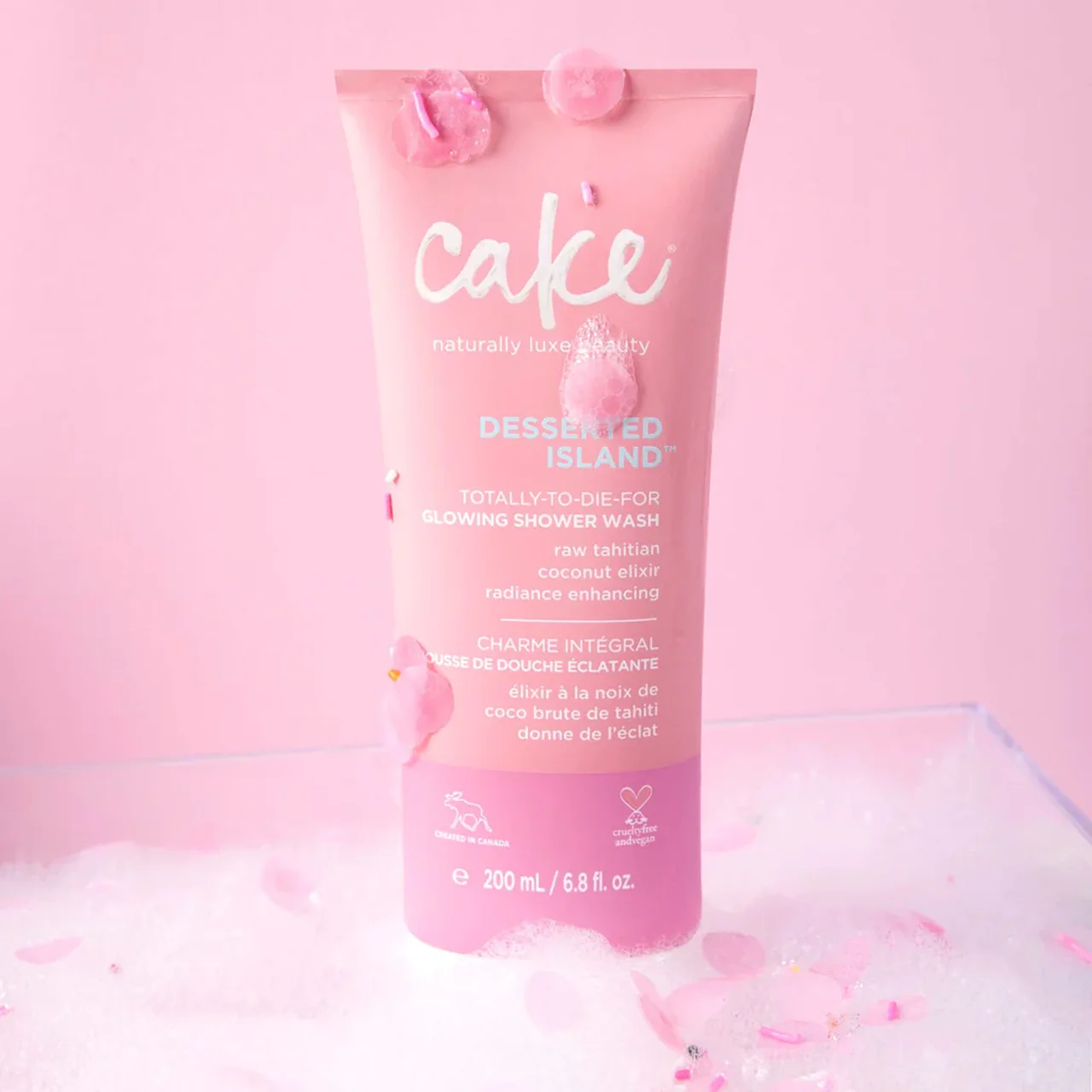 Cake - Desserted Island Shower Wash - Raw Tahitian Coconut Oil Elixir | 200 mL - Image 3