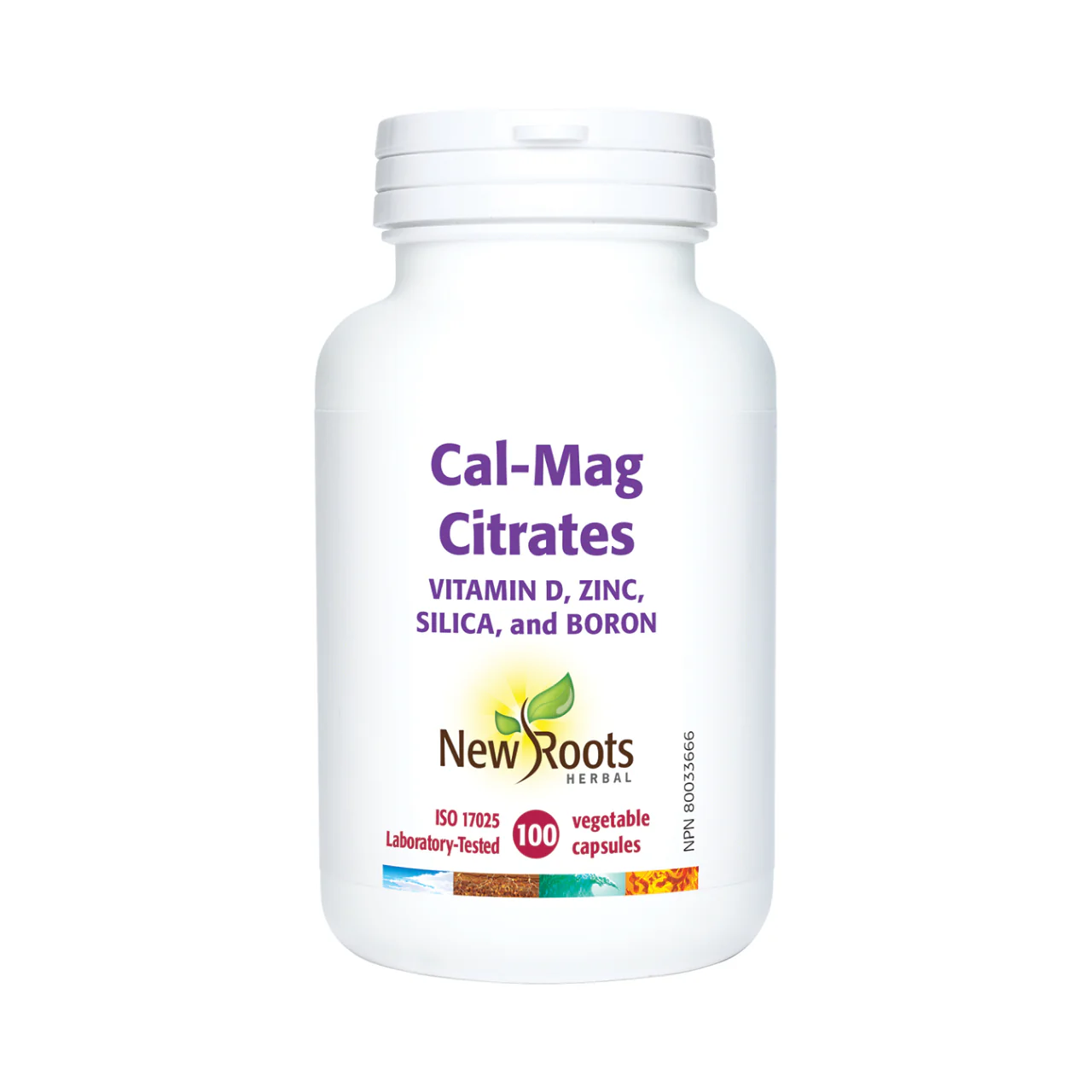 New Roots - Cal-Mag Citrates Vitamin D, Zinc, Silica, and Boron | 100 capsules