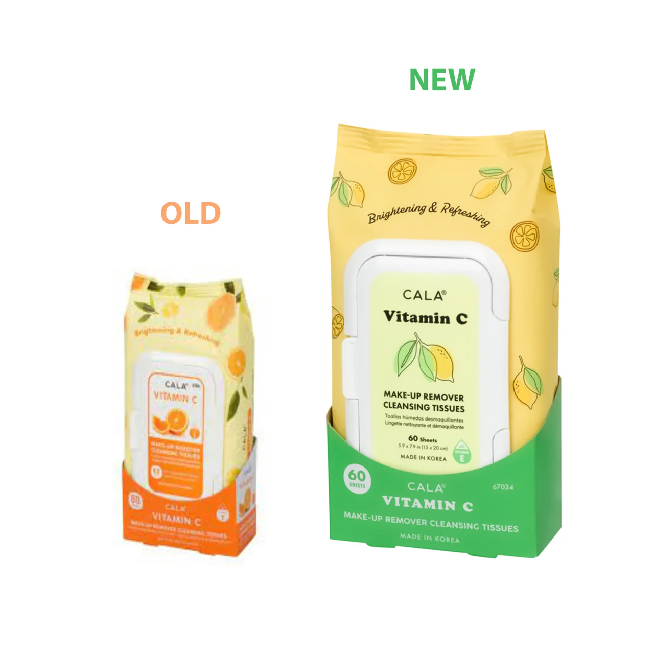 Cala - Vitamin C Make-Up Remover Cleansing Tissues | 60 Sheets - Image 2