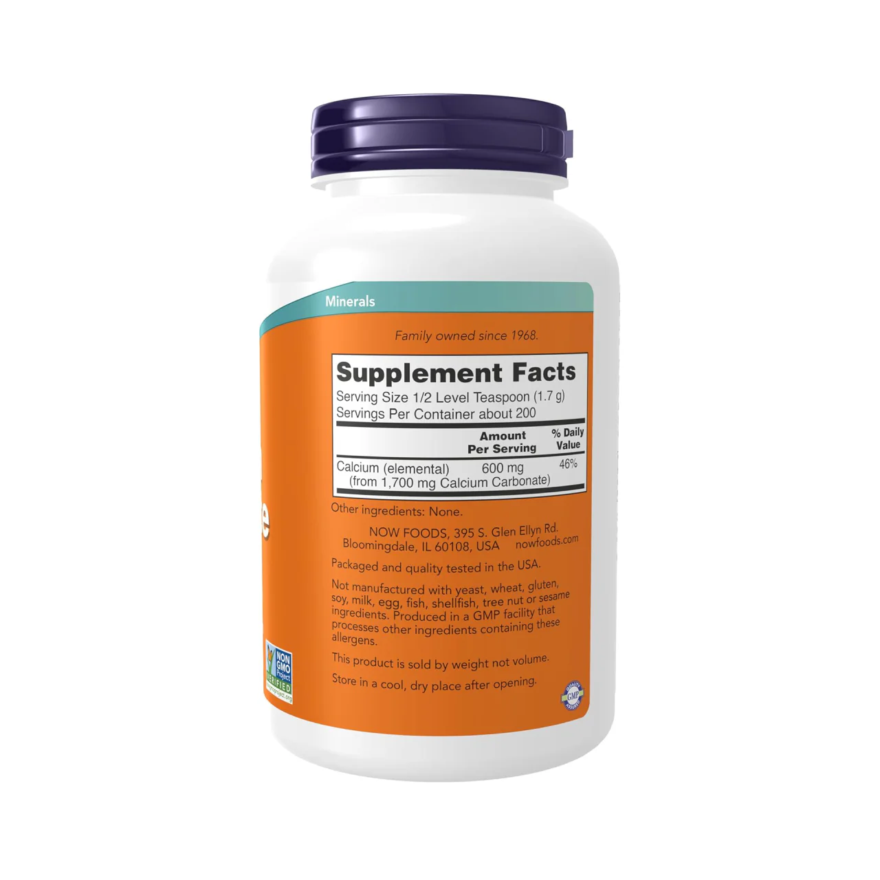 NOW - Calcium Carbonate Powder | 340 g - Image 2