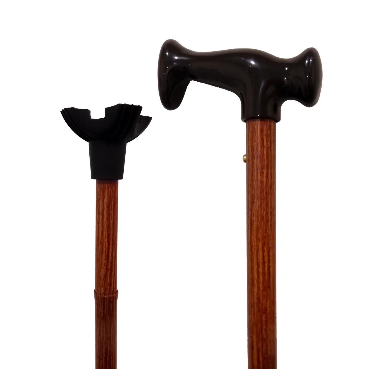 Card Health Cares - Folding Travel Cane | Walnut Grain - Image 2