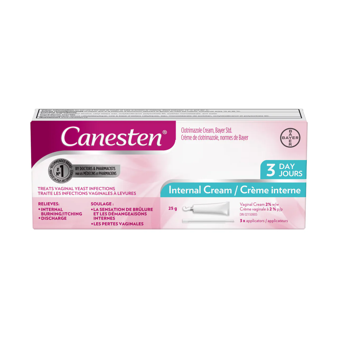 Canesten - Internal Vaginal Cream | 3 Day