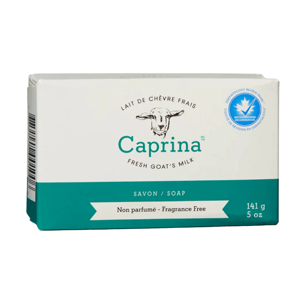 Caprina - Fresh Goat's Milk Fragrance Free Soap Bar | 141 g