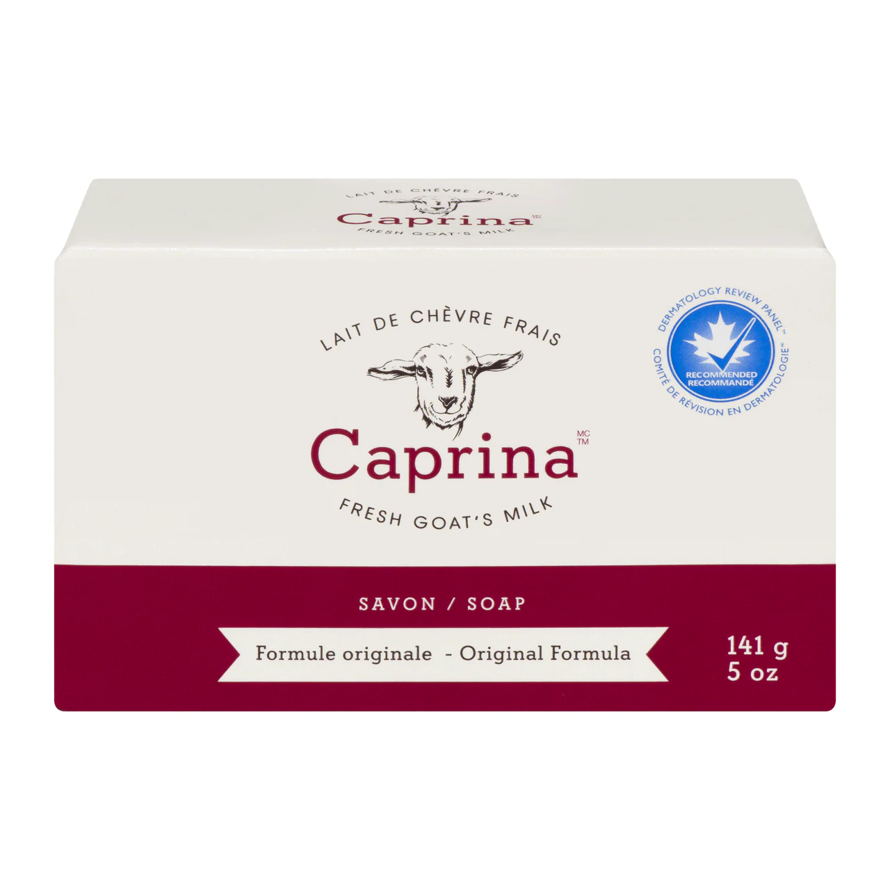 Caprina - Fresh Goat's Milk Soap Bar Original Formula | 141 g