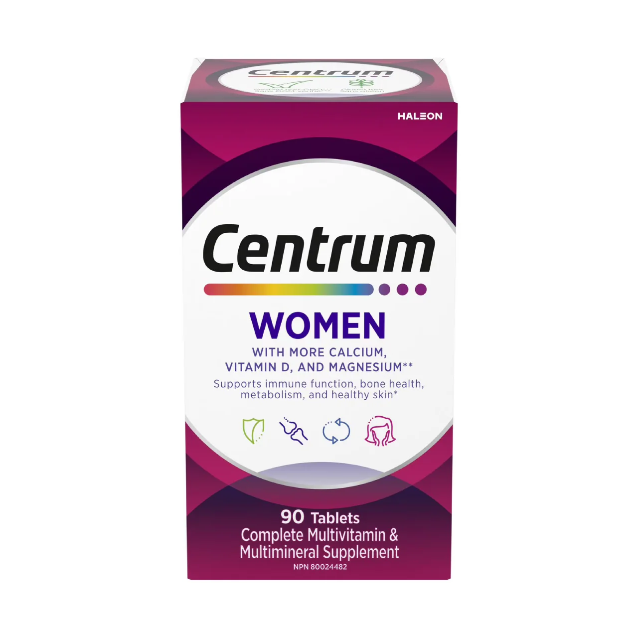 Centrum - Women's Complete Multivitamin and Multimineral Supplement | 90 Tablets