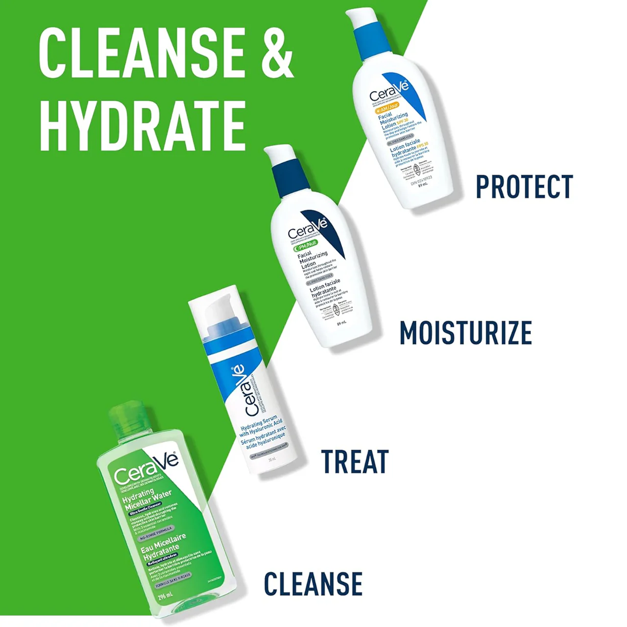 CeraVe - Hydrating Micellar Water Ultra Gentle Cleanser | 296 mL - Image 4