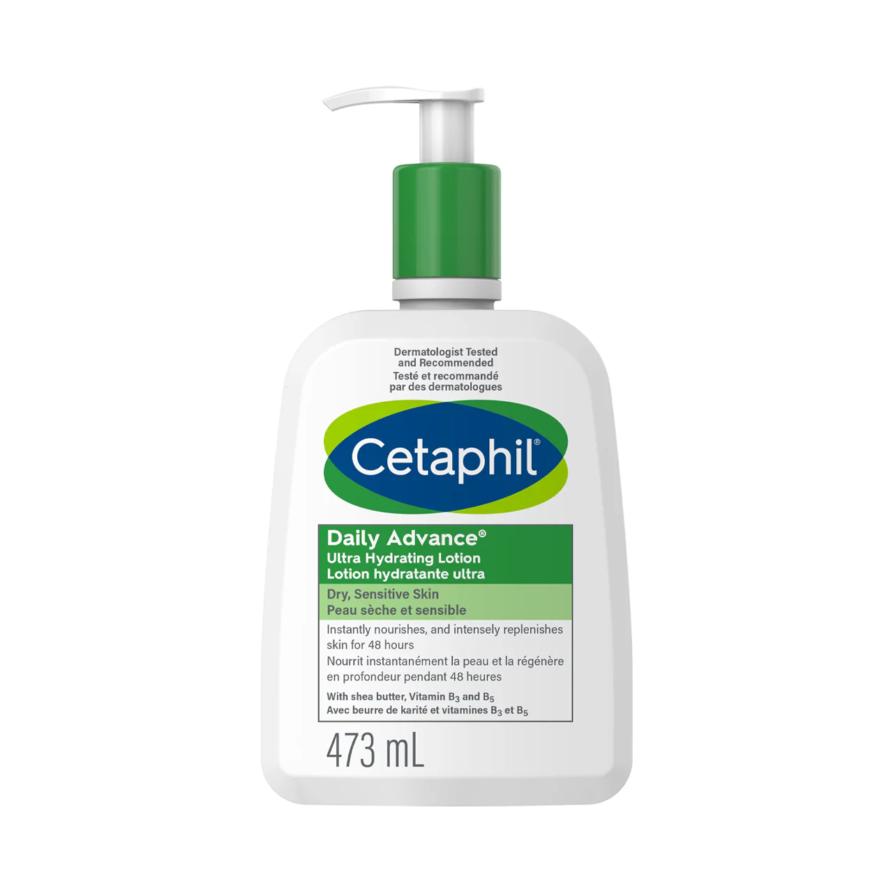 Cetaphil - Daily Advance Ultra Hydrating Lotion For Dry Sensitive Skin Face & Body | 473 mL