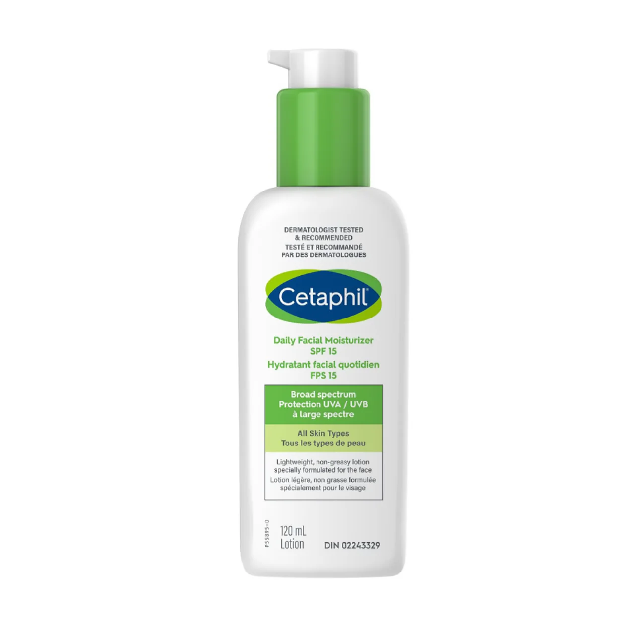 Cetaphil - Daily Facial Moisturizer for Sensitive Skin - Face SPF 15 | 120 ml