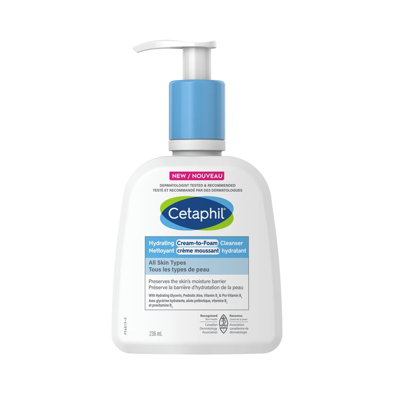 Cetaphil - Hydrating Cream-to-Foam Cleanser All Skin Types | 473 mL
