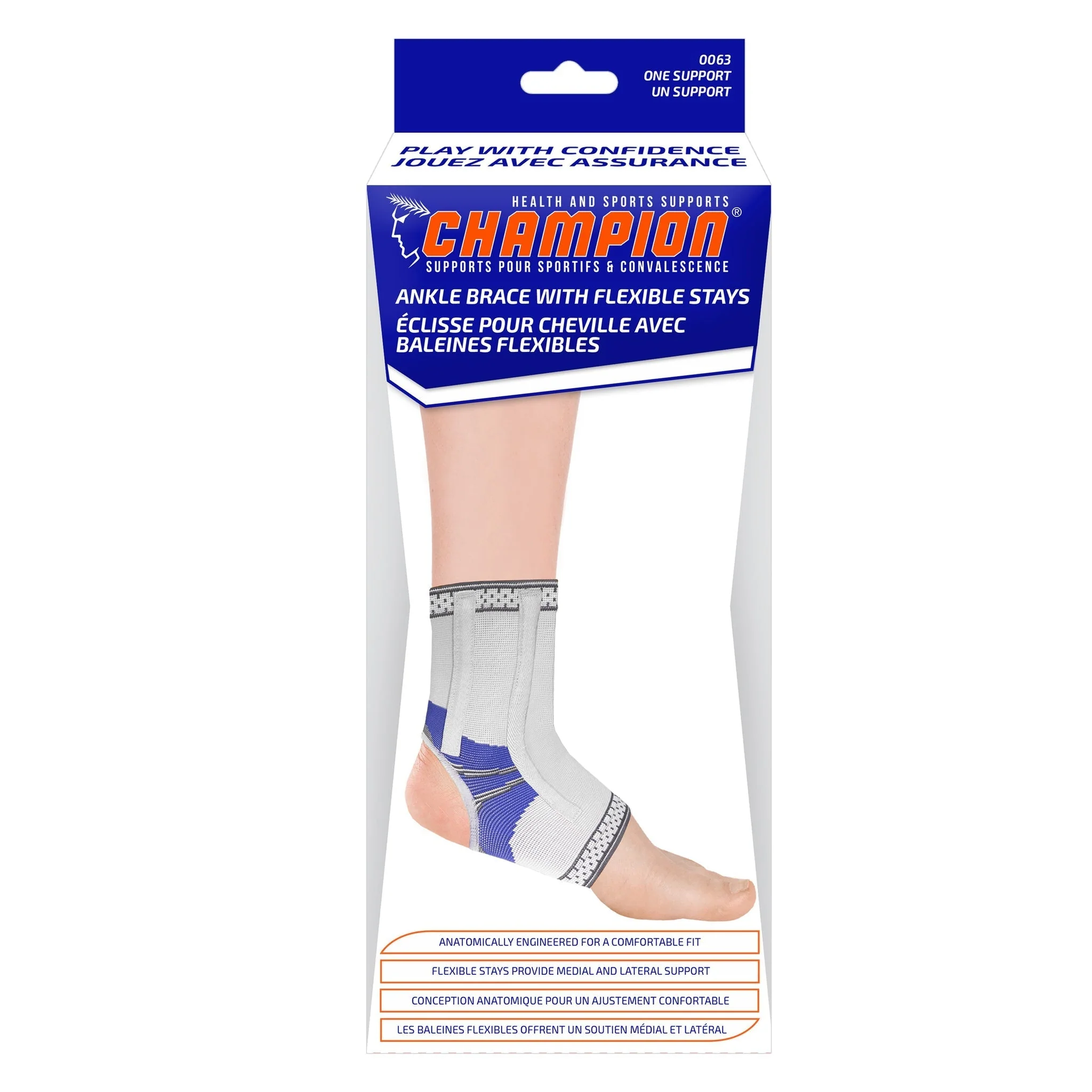 Champion – Pullover Elastic Sleeve with Flexible Stays | Grey