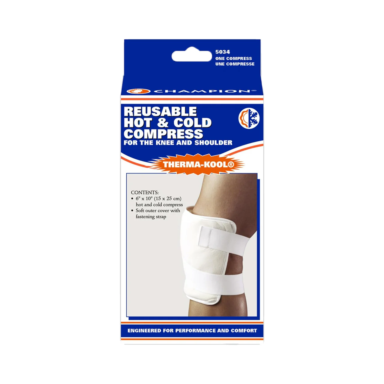 CHAMPION - Therma-Kool Hot/Cold Compress for Knee/Shoulder | 6" x 10" - Image 2
