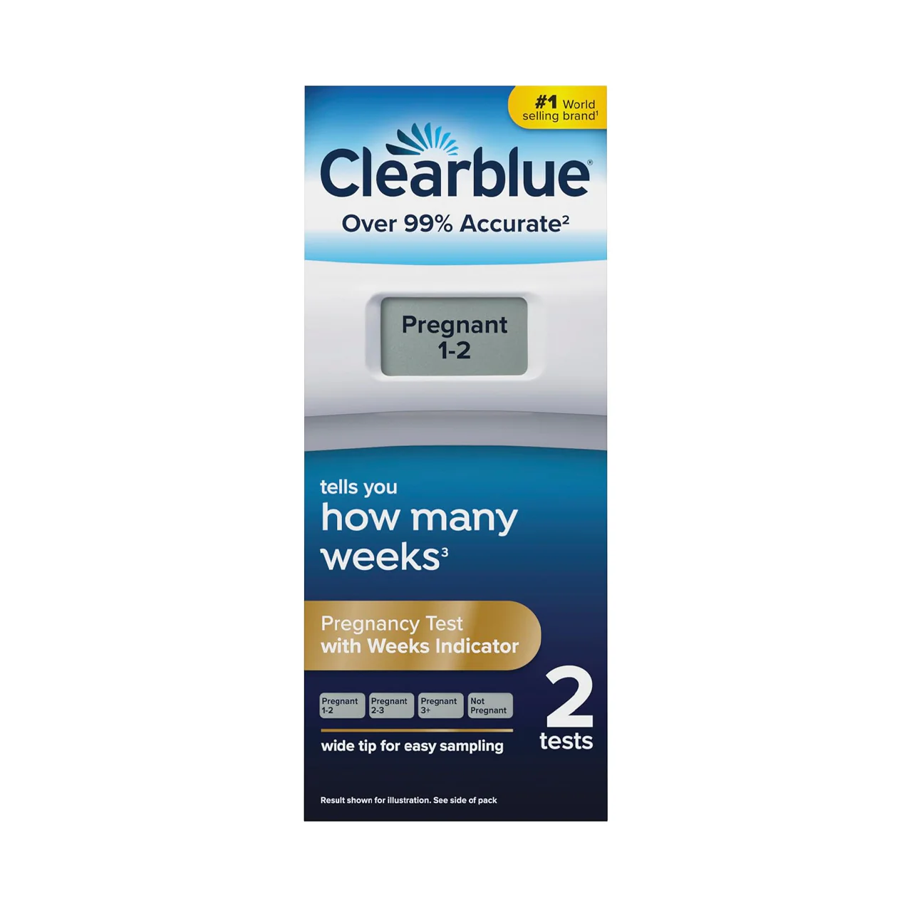 Clearblue - Pregnancy Tests with Weeks Indicator | 2 Digital Tests