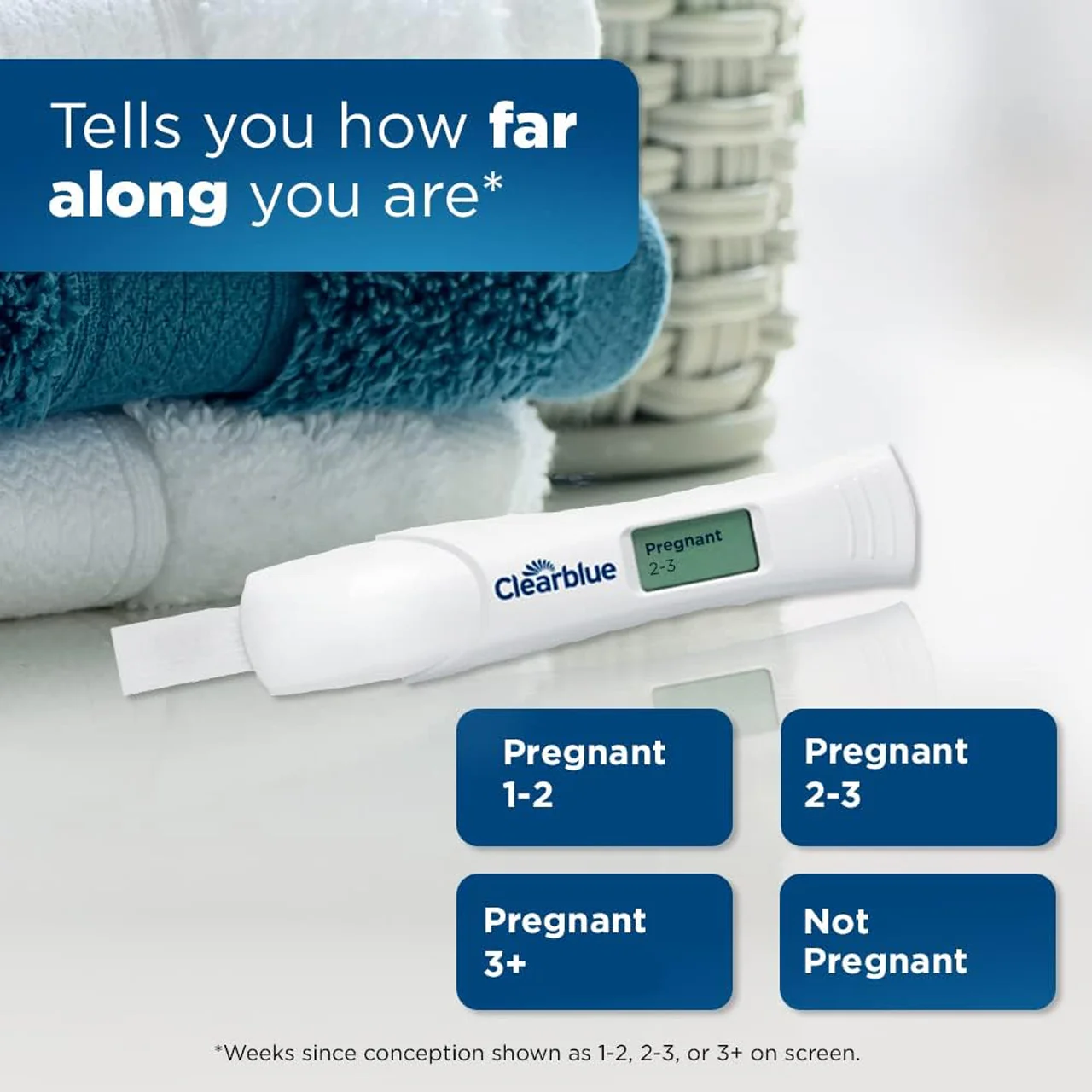 Clearblue - Pregnancy Tests with Weeks Indicator | 2 Digital Tests - Image 3