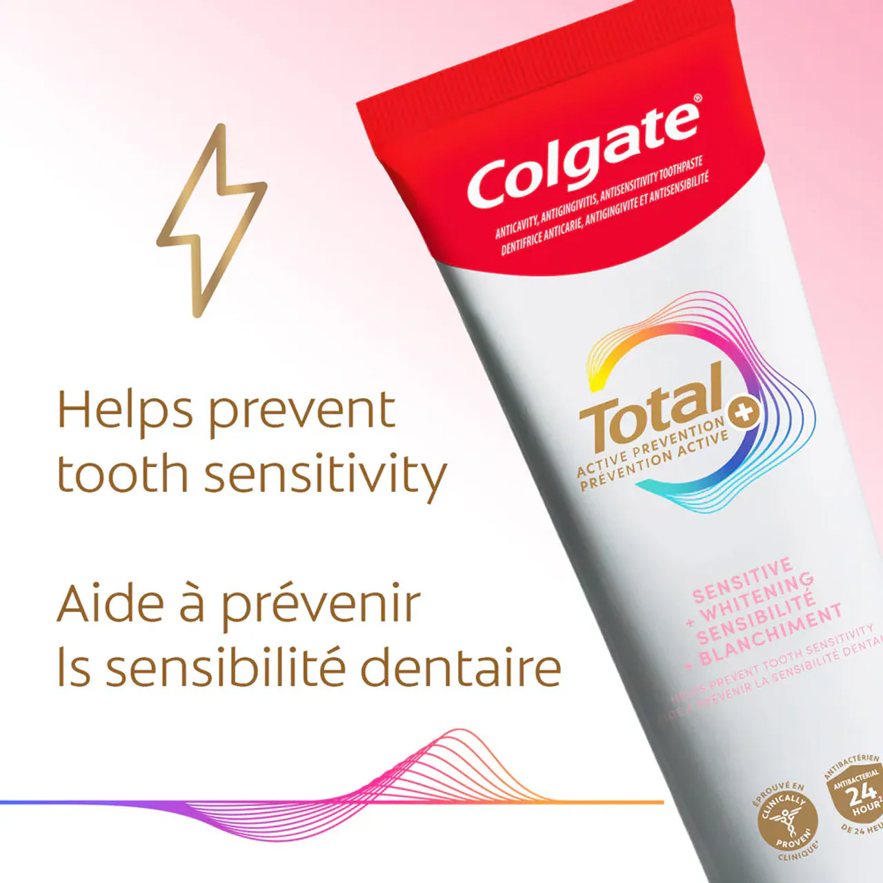 Colgate - Total Active Prevention, Sensitive + Whitening | 120mL - Image 2