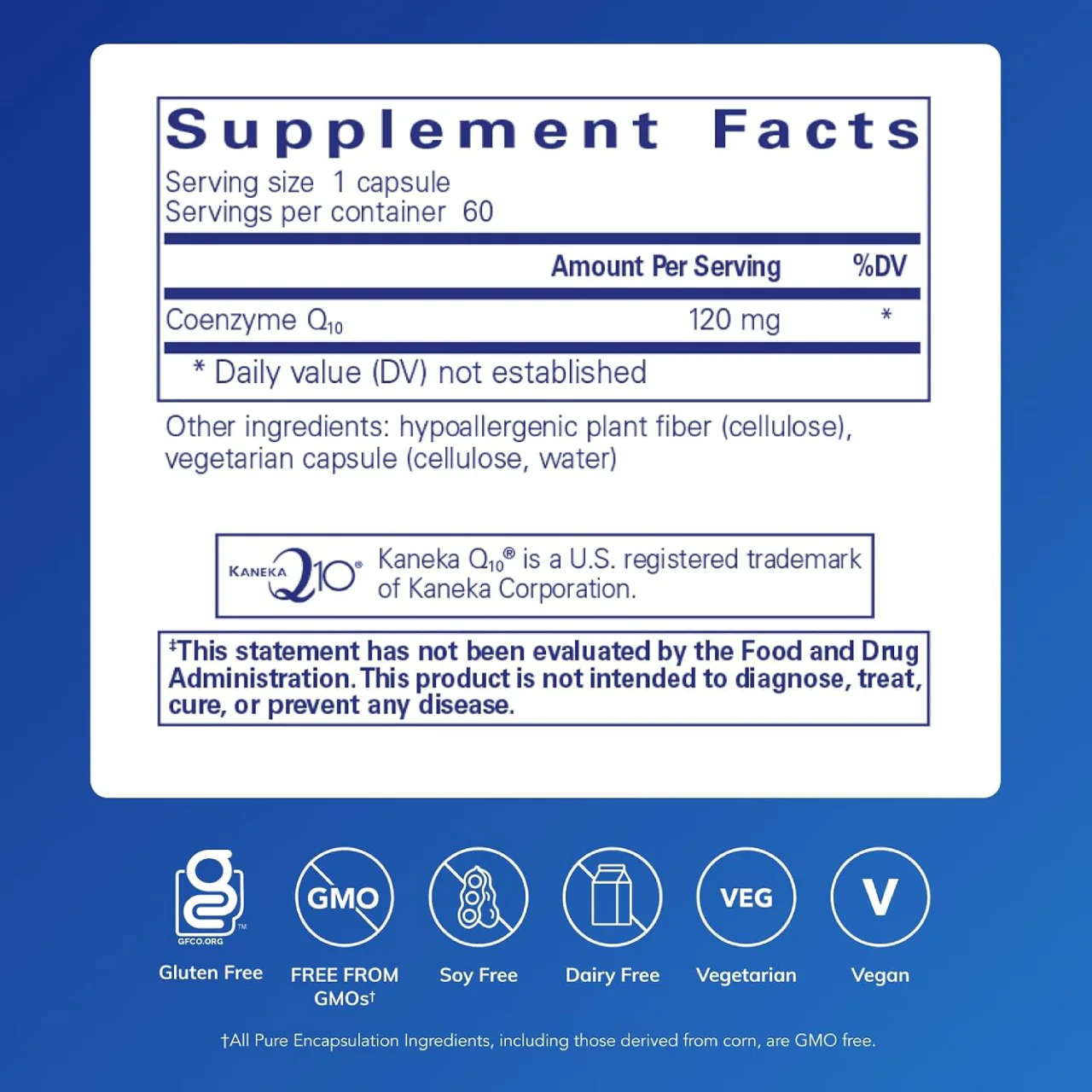Pure Encapsulations - CoQ10 120 mg | 60 Capsules - Image 2