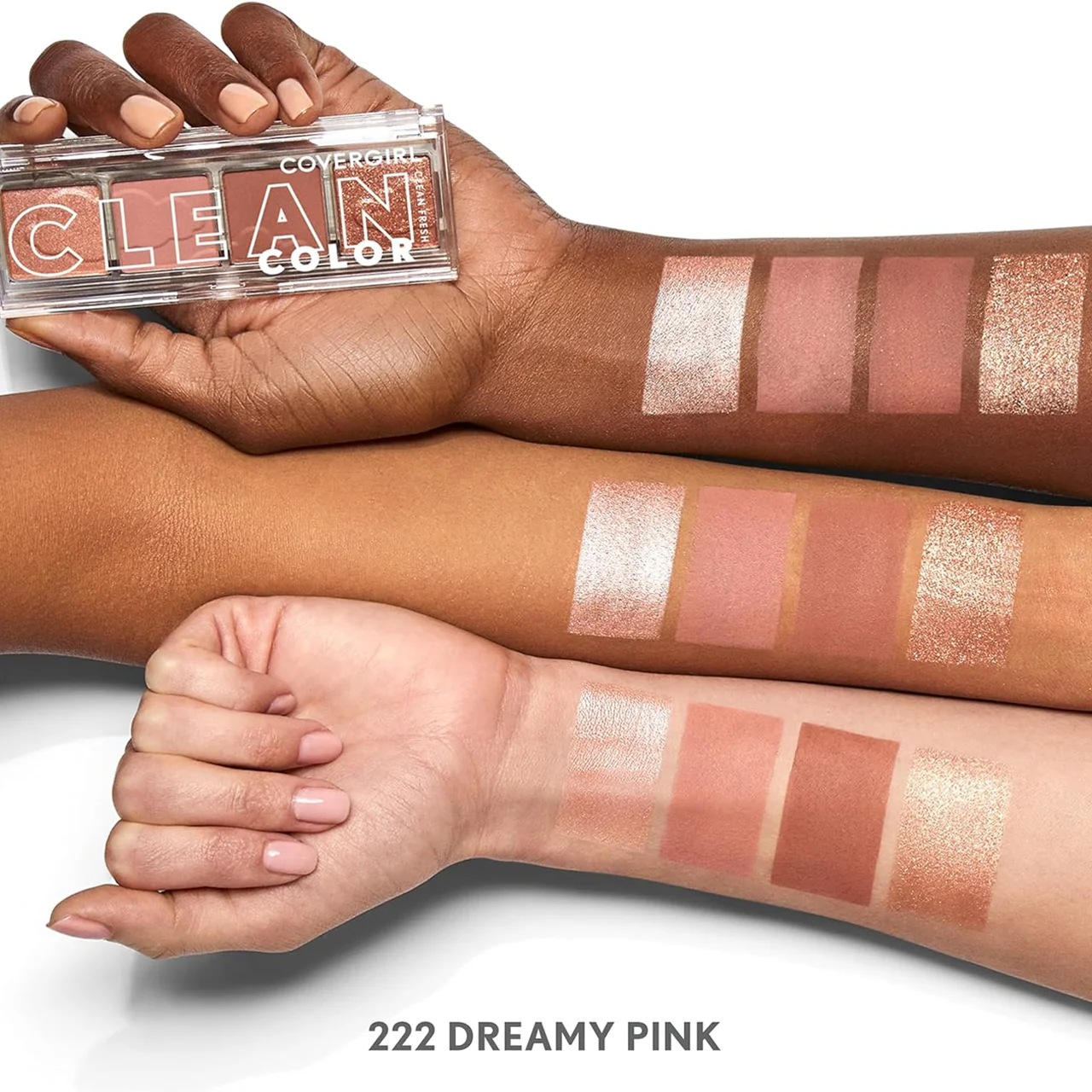 COVERGIRL - Clean Color Eyeshadow - Dreamy Pink 222 | 4 g - Image 3