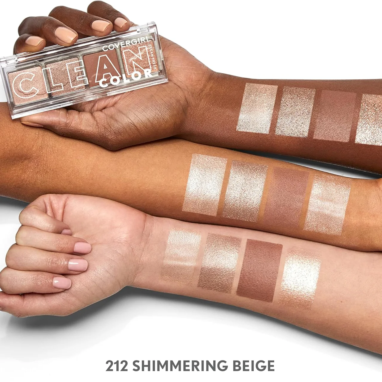 COVERGIRL - Clean Color Eyeshadow - Shimmering Beige 212 | 4 g - Image 3