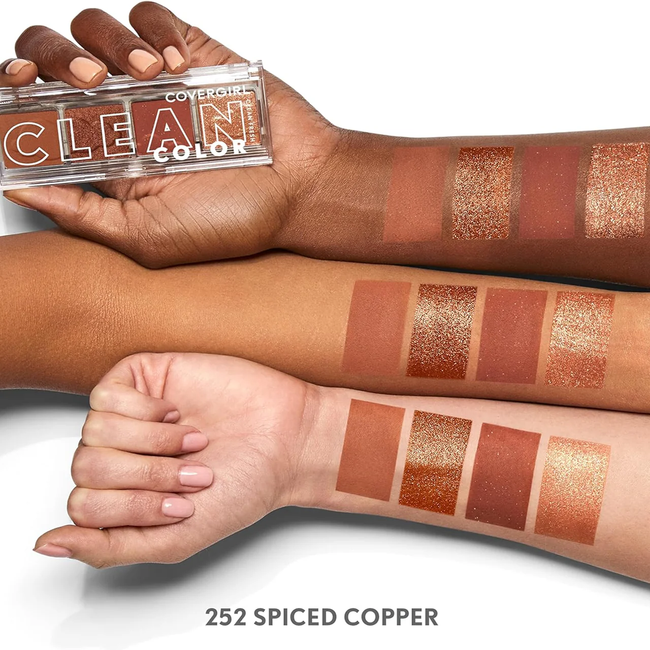 COVERGIRL - Clean Color Eyeshadow - Spiced Copper 252 | 4 g - Image 3