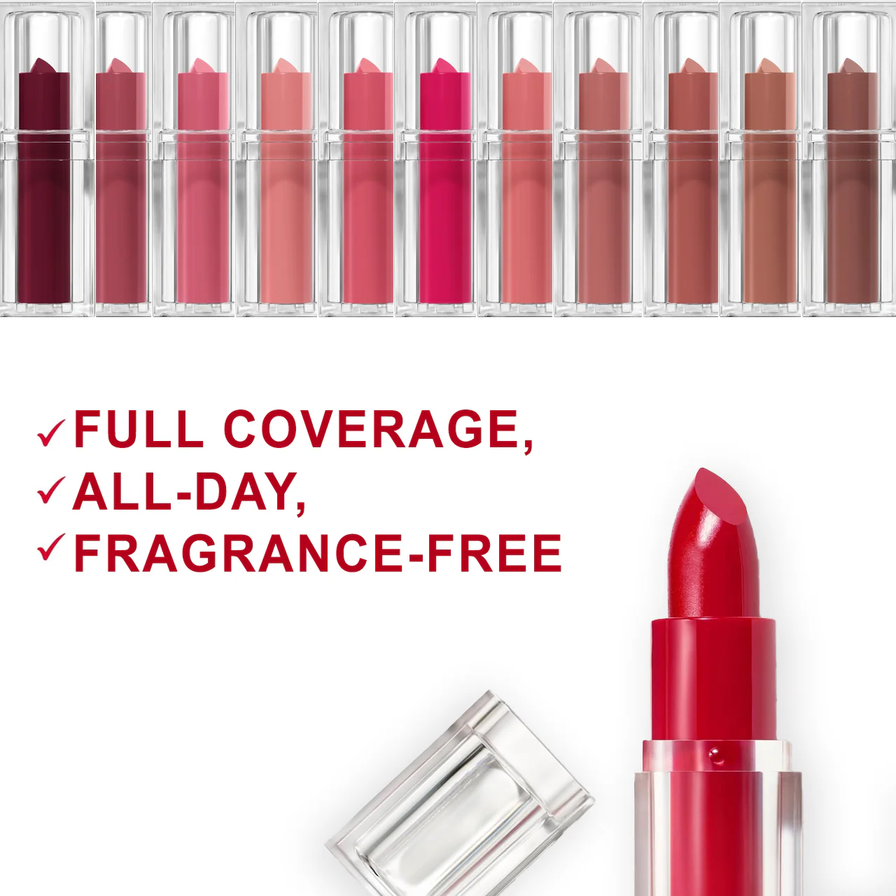 COVERGIRL - Clean Lip Color, Satin Finish, 24-Hour Wear, Non-Drying - Image 2