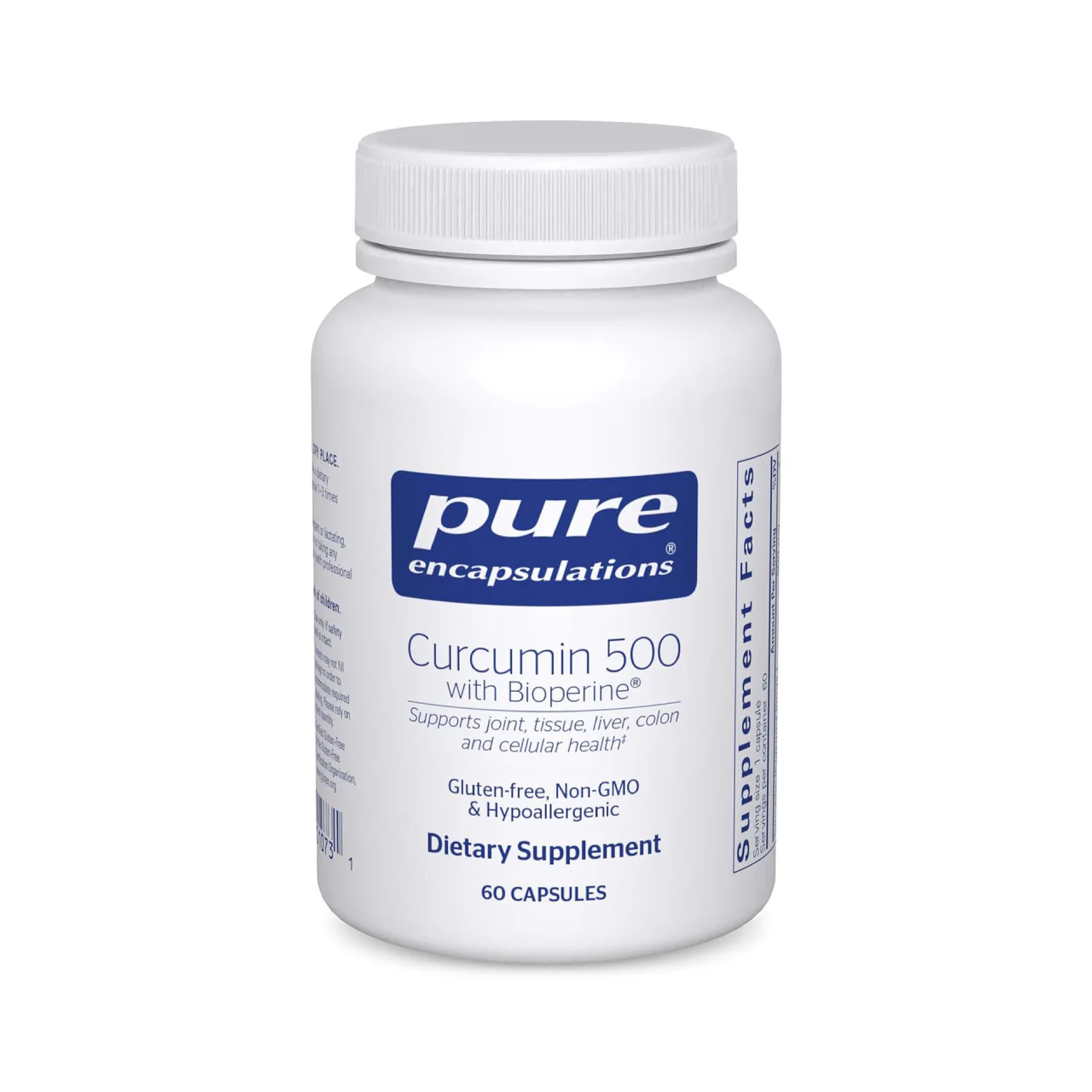 Pure Encapsulations - Curcumin 500 with Bioperin | 60 Capsules