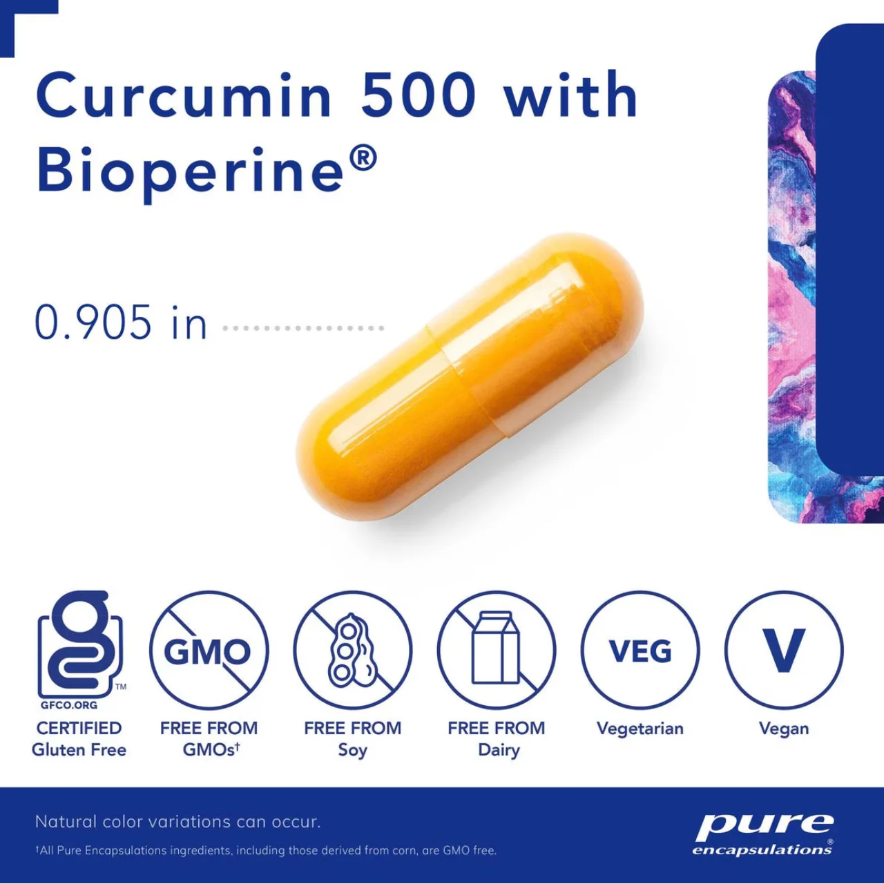 Pure Encapsulations - Curcumin 500 with Bioperin | 60 Capsules - Image 3