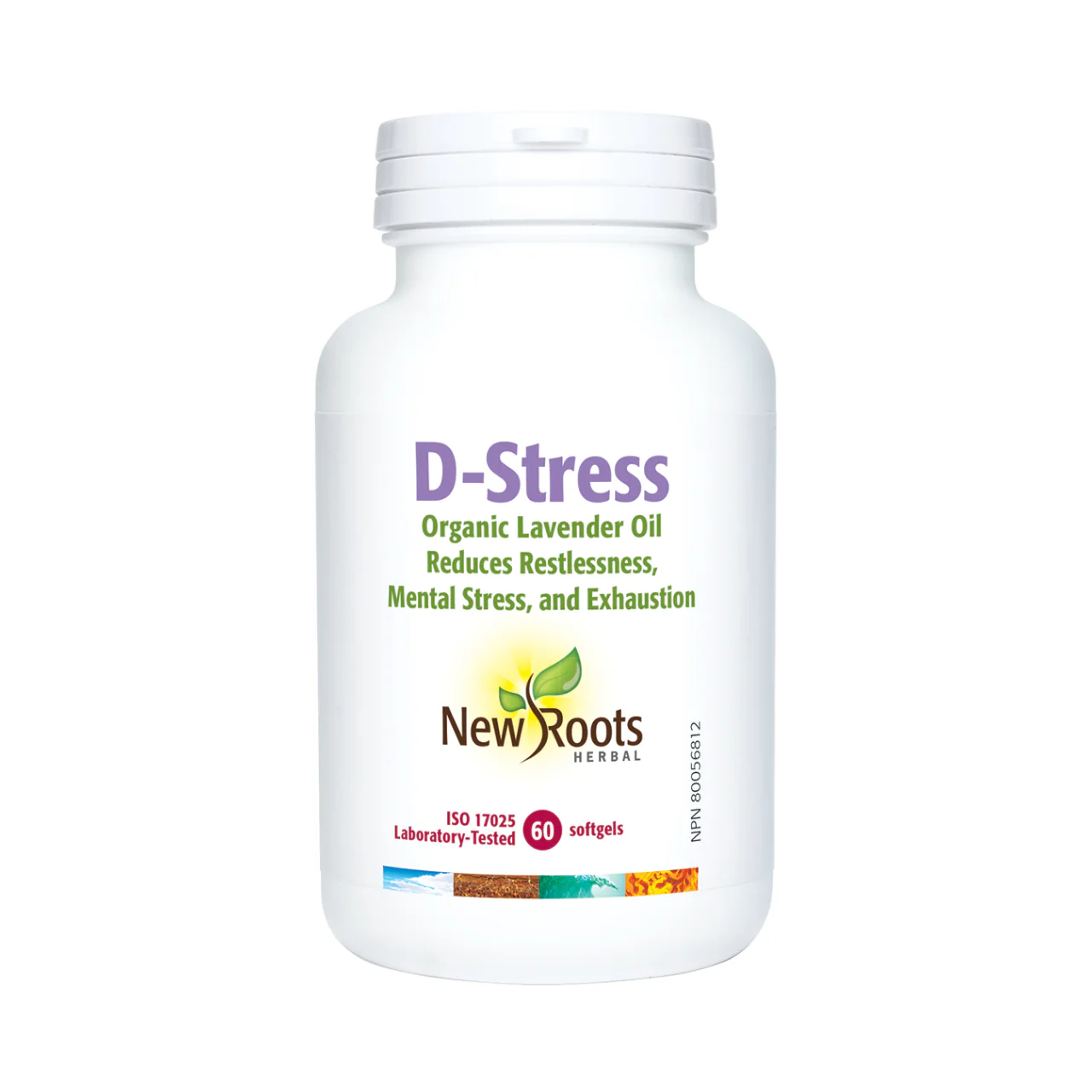 New Roots - D-Stress Organic Lavender Oil | 60 softgels