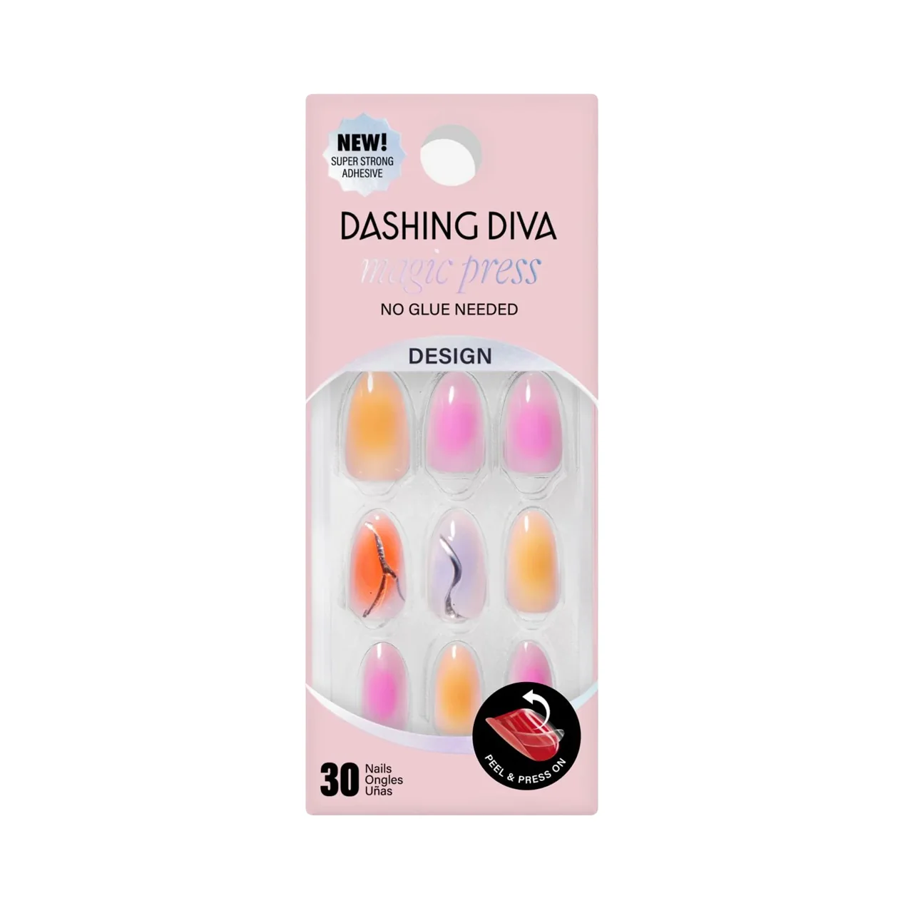 Dashing Diva - Magic Press - Medium - PO727 Chakra Ramen | 30 Nails