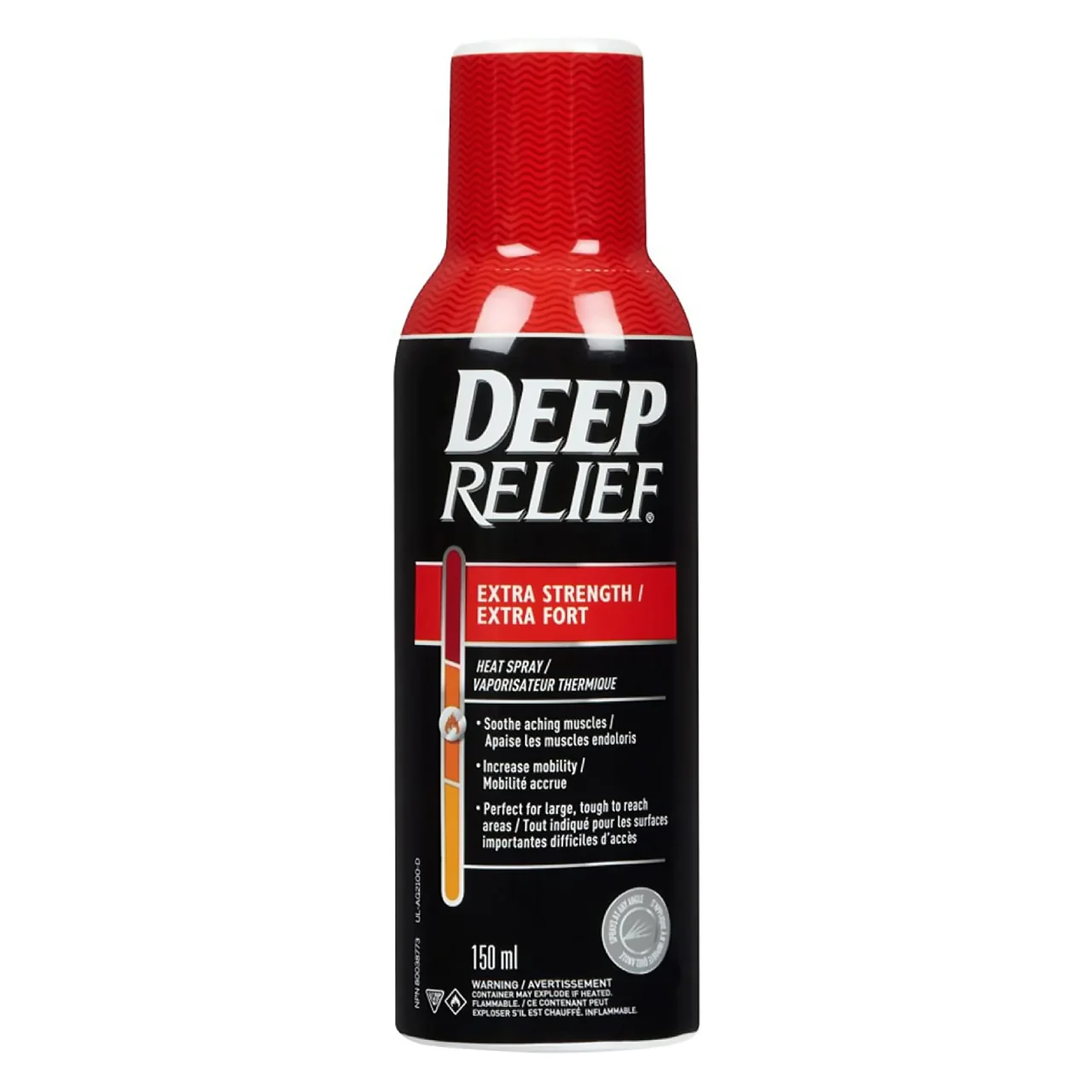 Deep Relief - Heat Pain Relief Spray, Extra Strength | 150 mL