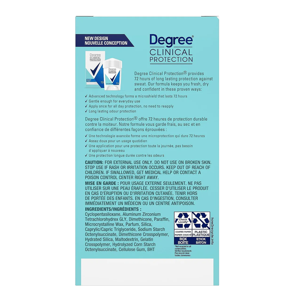 Degree - Clinical Protection- 72 Hr Soft Solid Antiperspirant - Shower Clean Scent | 48 g - Image 4