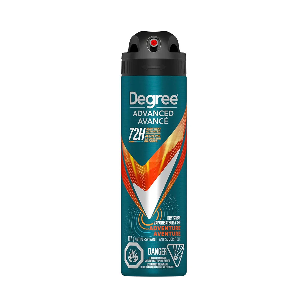 Degree - Advanced 72H Body Heat Activated Antiperspirant Dry Spray, Adventure | 107 g