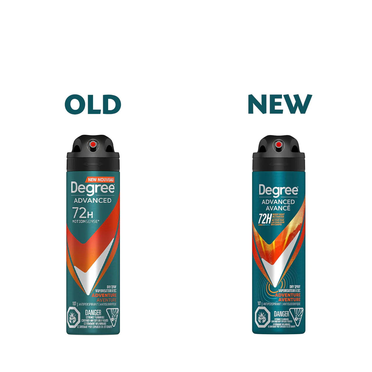 Degree - Advanced 72H Body Heat Activated Antiperspirant Dry Spray, Adventure | 107 g - Image 2