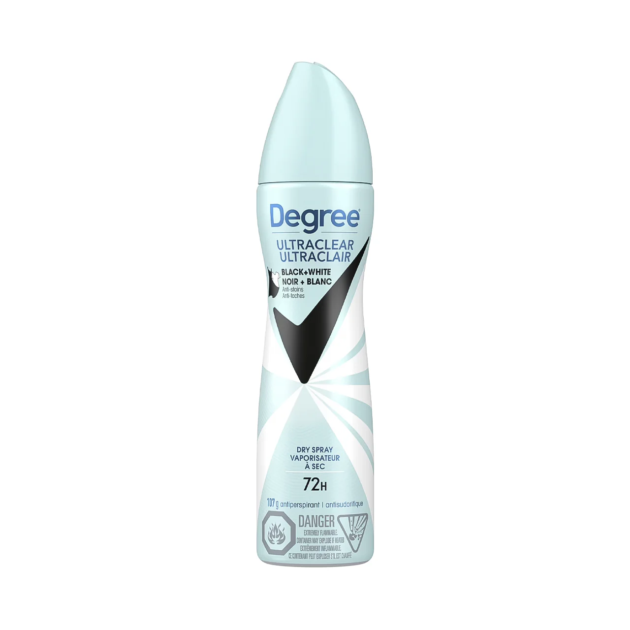 Degree - Ultraclear Black + White Anti-Stain 72H Antiperspirant Dry Spray | 107 g