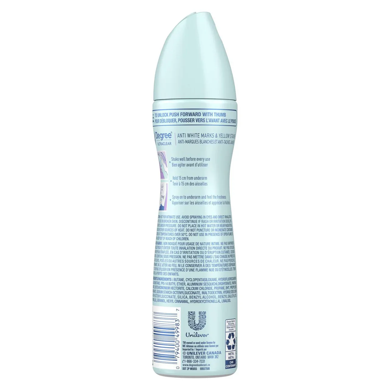 Degree - Ultraclear Black + White Dry Spray - Pure Fresh | 107 g - Image 3