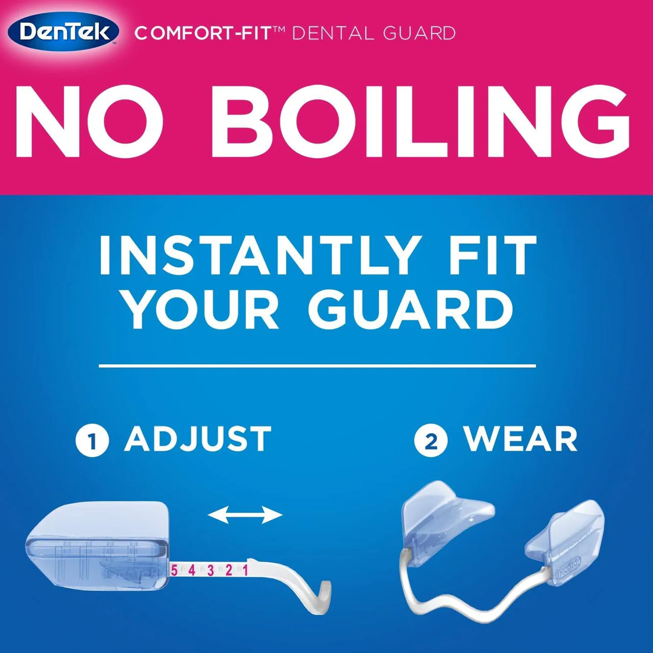 DenTek - Comfort Fit Dental Guard, Lower Teeth | 2 Guards + 1 Case - Image 3