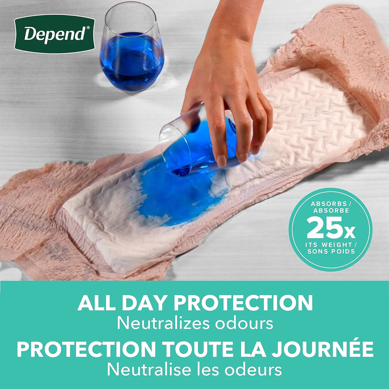 Depend - Maximum Absorbency Fit-Flex Incontinence Underwear for Women, Medium | 18 Count - Image 3