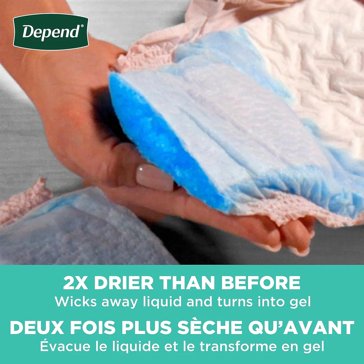 Depend - Maximum Absorbency Fit-Flex Incontinence Underwear for Women, Medium | 18 Count - Image 4