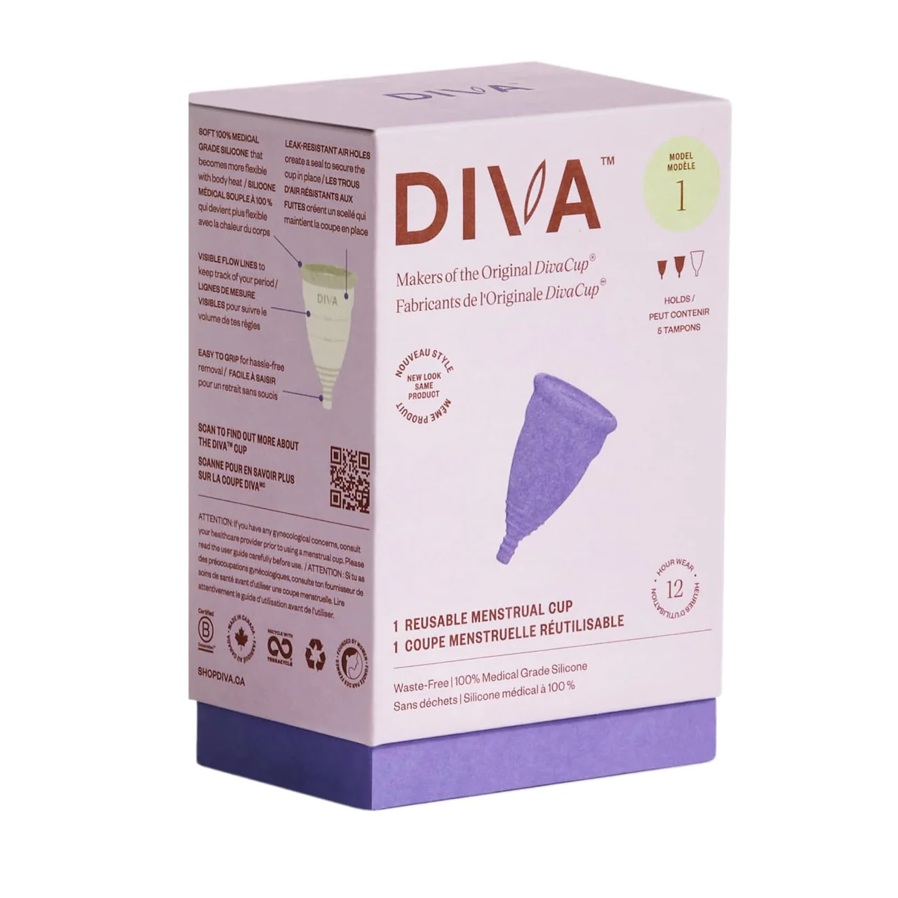 DivaCup - Diva Silicone Menstrual Cup - Model 1 | 1 Cup - Image 3