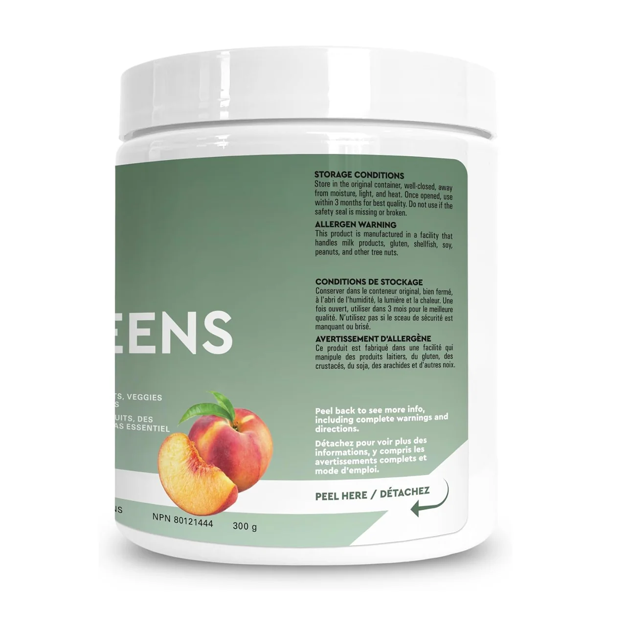 DOUBLE PACK! ine+ Nutrition - Super Greens Juicy Peach | 300 g - Image 5