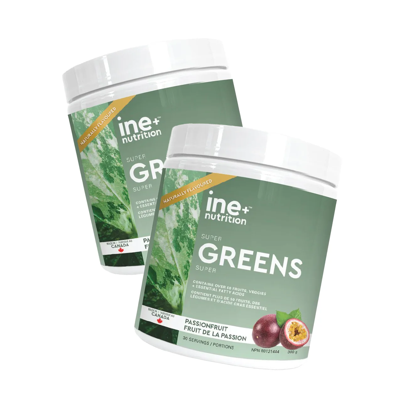 DOUBLE PACK ine+ Nutrition - Super Greens Passionfruit | 300 g