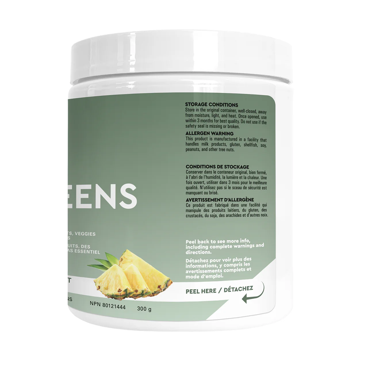 DOUBLE PACK ine+ Nutrition - Super Greens Pineapple Burst | 300 g - Image 3