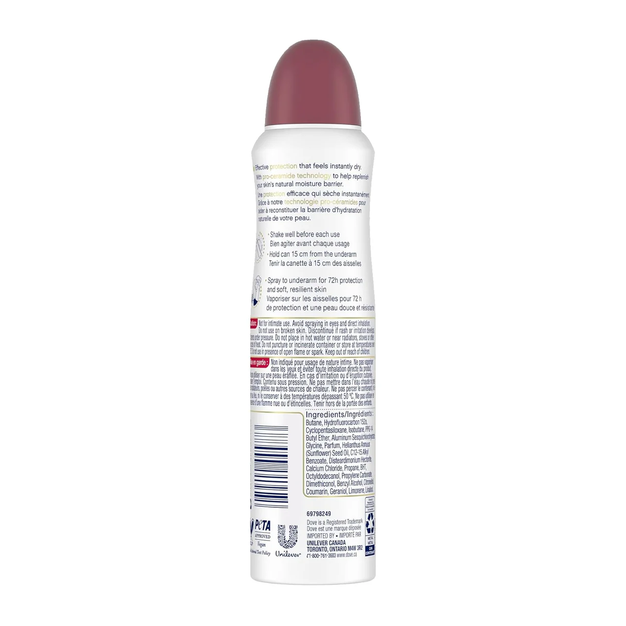 Dove - Advanced Care 72H Dry Spray Antiperspirant, Revive Pomegranate | 107 g - Image 4