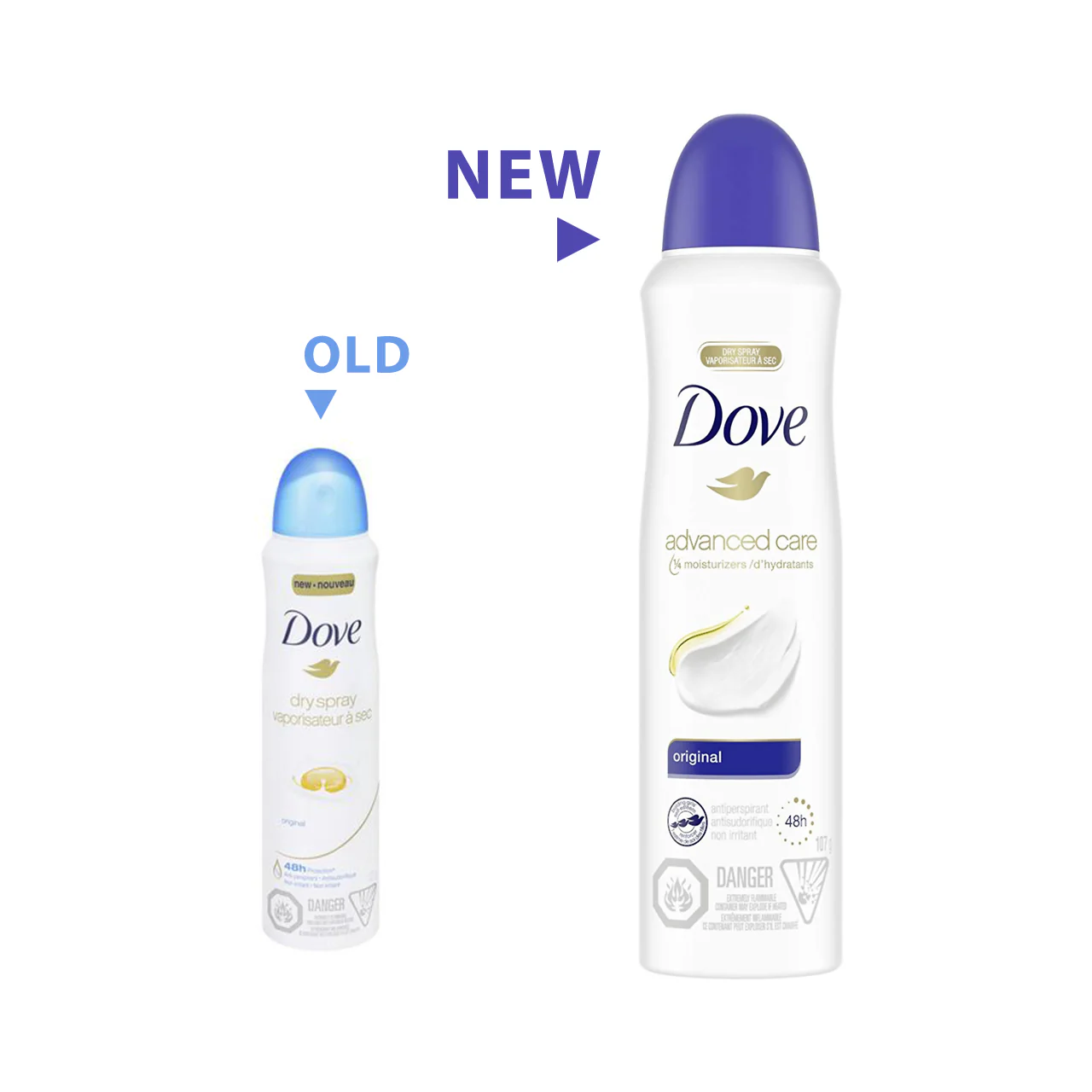 Dove - Dry Spray Original 48 Hour Antiperspirant | 107 g - Image 2