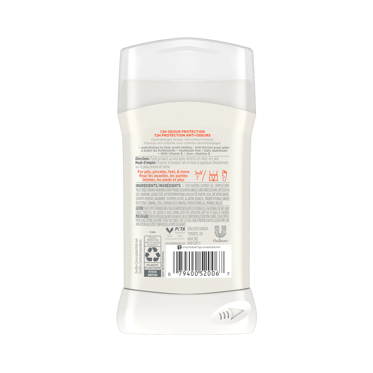Dove Men + Care - Whole Body Deodorant, Shea Butter + Cedar | 85 g - Image 2